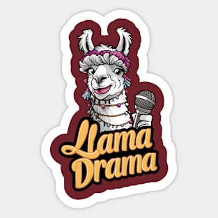 Llama Drama Sticker